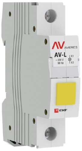 Лампа сигнальная светодиодная на DIN-рейку EKF Averes AV-L желтый фото Лампа сигнальная светодиодная на DIN-рейку EKF Averes AV-L желтый картинка